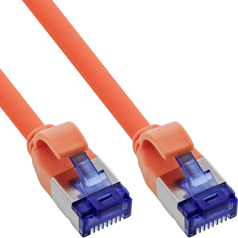 Inline® Network Cable Slim, CAT.6A, S/FTP, Tpe (lszh) Flexible, PoE, Orange, 5M
