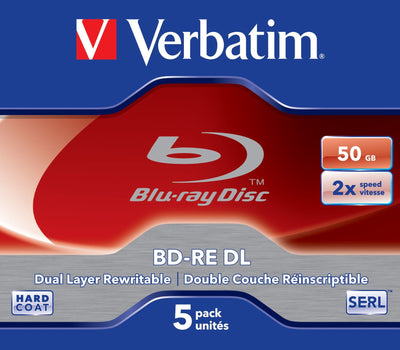 Verbatim Bluray 50GB 5PCS Jewelc. 2X White Blue — image 1