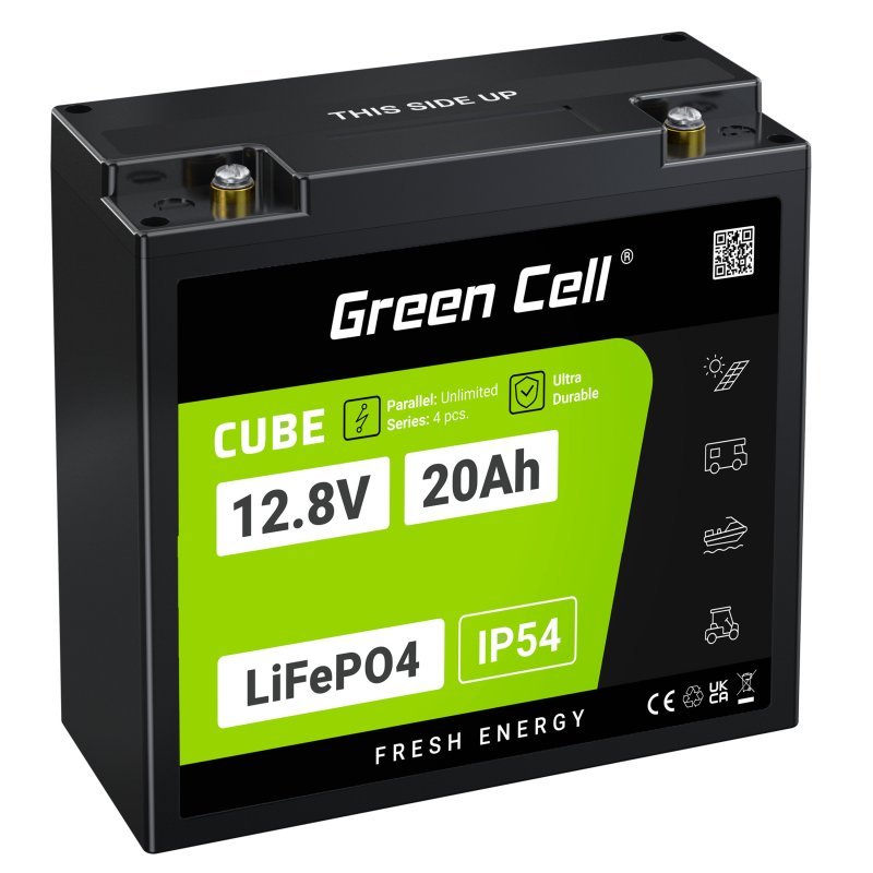 Green Cell LFPGC12V20AH Battery Sistema UPS Fosfato Hierro-litio (LIFEPO4) 12,8V 20AH