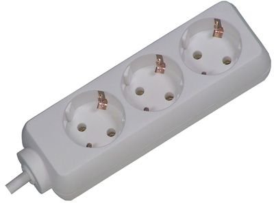 Bachmann 387.270S Base Múltiple 1,5M 3 Salidas AC Indoor White
