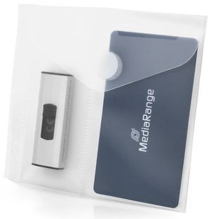 Mediarange Usb-stick Bag 2 Compartimentos Abheftlochung 10ER PC