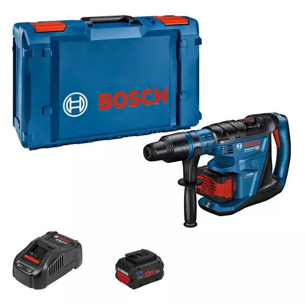 Bosch Drill Percutor Wireless Professional Biturbo Gbh 18V-40 C Professional, 18 Voltios Blue/Black 2 Batterie