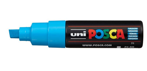 Posca Marcador PC-8K No Permanente Punta Biselada 8.0MM Turquesa — image 1