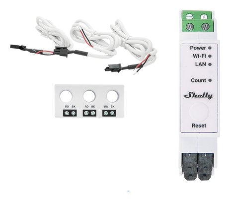 Shelly Relé Pro 3EM-3CT63 WLAN LAN Contador Eléctrico Includes Ct Función Medición Bt Din-rail