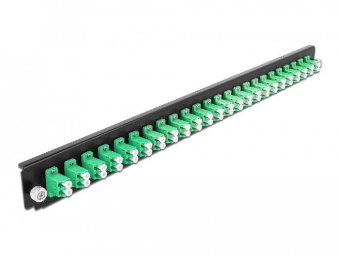 19? Lwl Box Of Empalme Fibre Panel Front 24 Port Lc Duplex Green