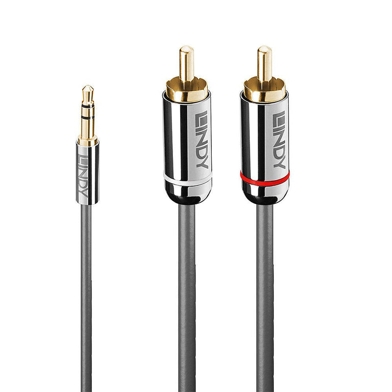 Lindy Cable Audio a Phono 3.5MM Cromo Line 0.5M