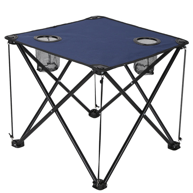 Outdoor Folding Table And Chair Set Made From Waterproof Oxford Fabricperfect For Camping Barbecues Sketching And Fishing