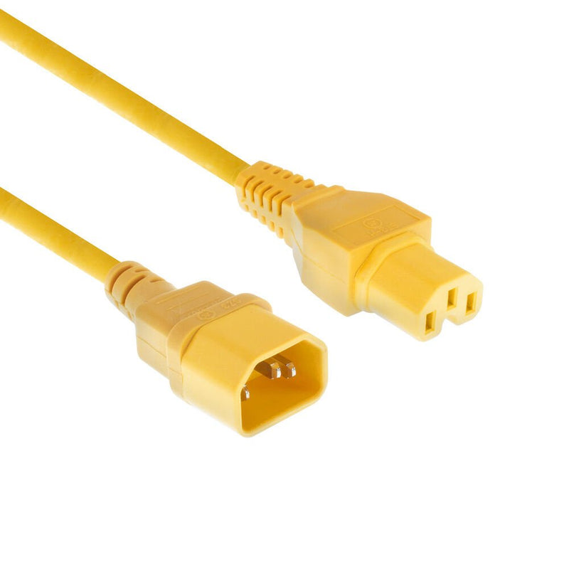 Powercord C14 - C15 Yellow 2.5M