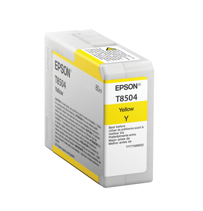 Epson Cartridge Genuine T8504 Yellow - C13T850400 ML-80