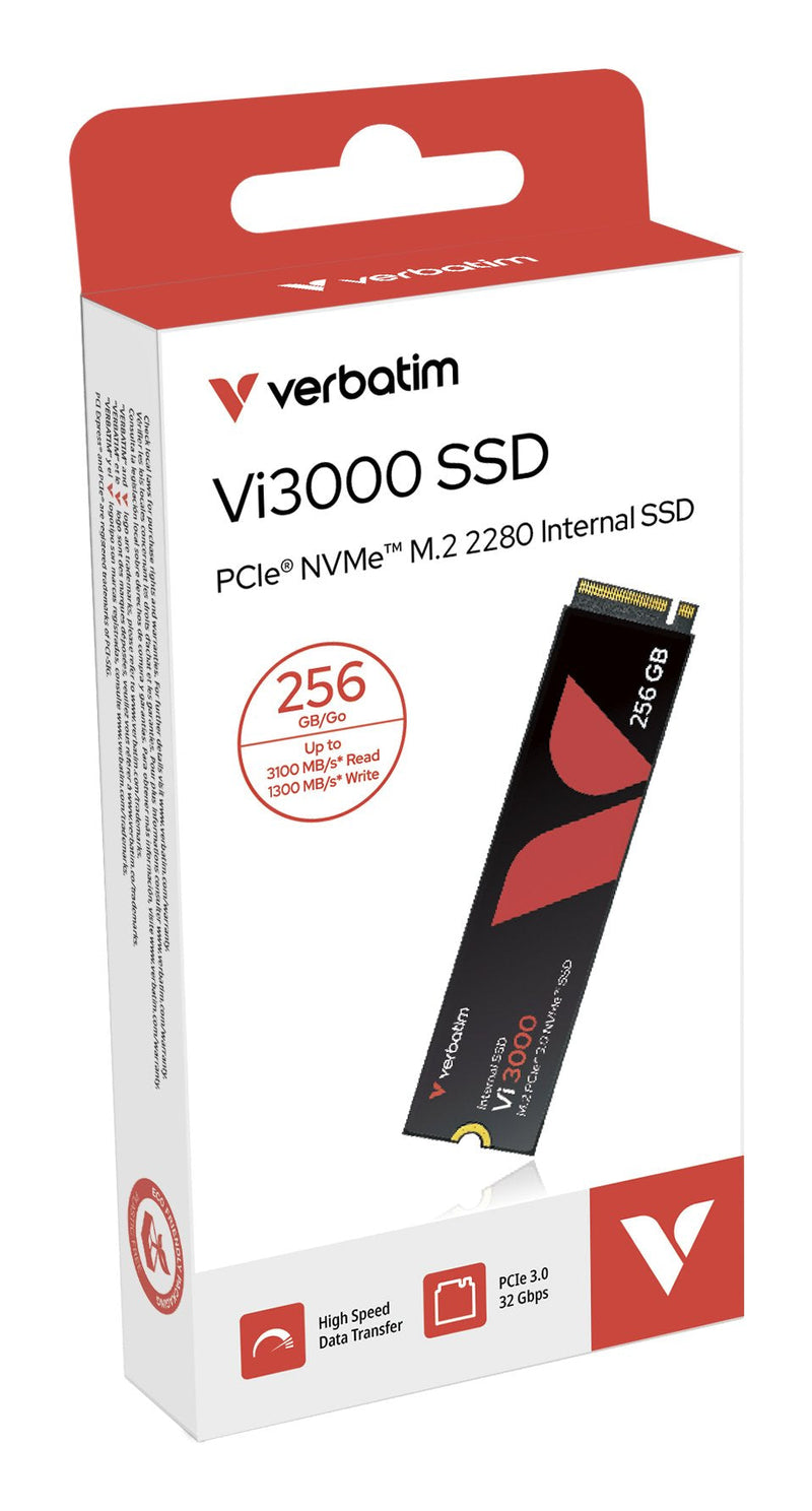 Verbatim Drive SSD 256GB VI3000 PCIE NVMe M.2
