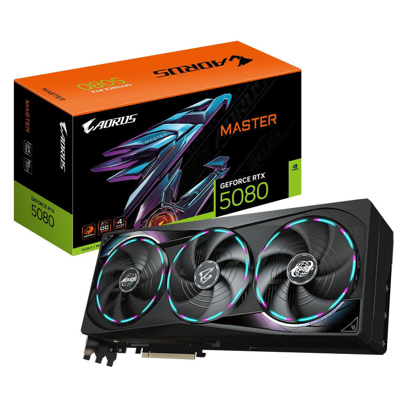 Gigabyte GeForce Rtx 5080 Aorus Master 16GB GDDR7 Reflex 2 Rtx Ai DLSS4