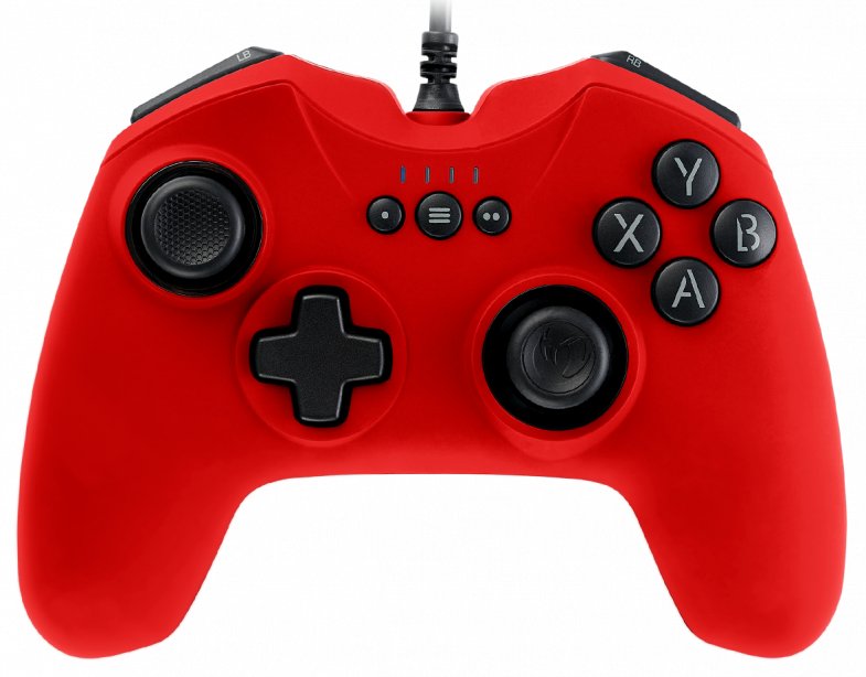 Nacon Gamepad PC PCGC-100RED 2 Joysticks/6 Buttons/2 Gatillos/Cruceta/ With Cable PCGC-100RED