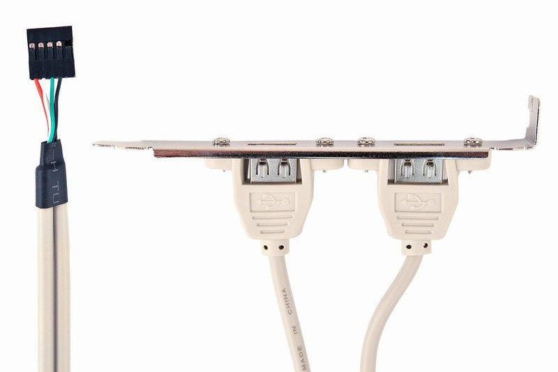 Gembird Bracket USB 2 Ports Female 25CM