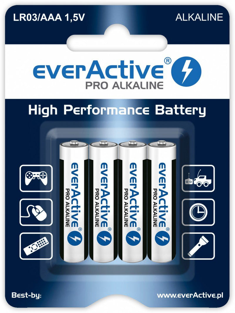 Everactive Batteries Alcalinas Industrial LR3 Aaa- Box Of Cartón - 4 Pieces