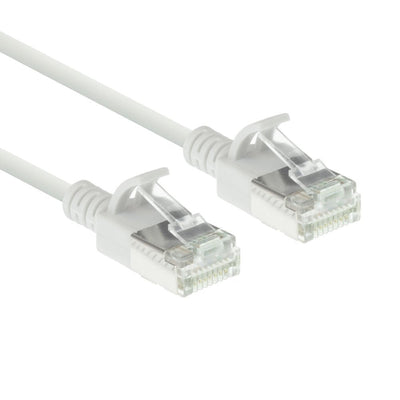 White 10 Meter Lszh U FTP CAT.6A Datacenter Slimline Patch Cable Snagless With RJ45 Connectors — image 1
