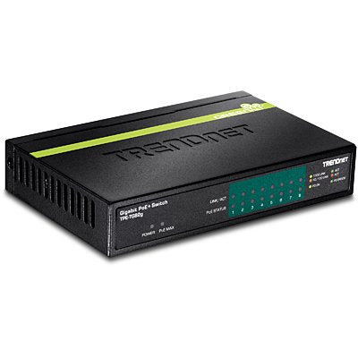 Trendnet TPE-TG82G Switch Gigabit Ethernet (10/100/1000) Black Energía Sobre Ethernet (PoE) — image 1