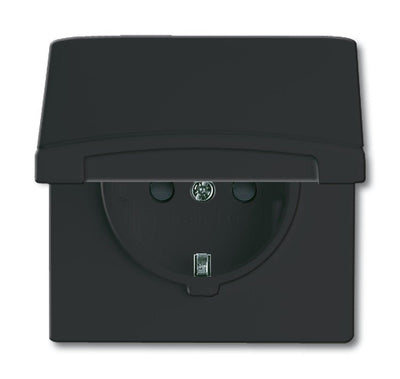 Busch Jaeger 20 EUGKB-35-101 Socket Power Cover Abatible Allwetter WASSERGESCH.IP44 Antracita — image 1