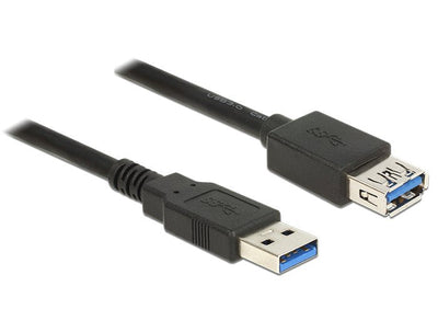 Delock 85054 USB Cable 3.0A/a M/H 1M Black — image 1