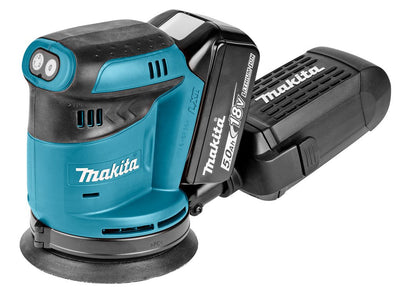 Makita DBO180RTJ Lijadora Laptop Lijadora Orbital 11000 Rpm Blue/Black Lijadora Orbital, 11000 Rpm, 77 dB, 3 d — image 1