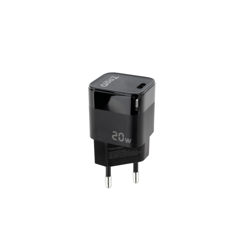 TooQ Wall Charger USB-C/Pd 20W - Black
