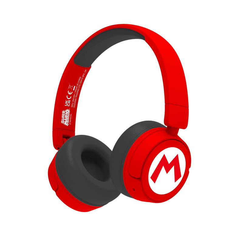 Headphones Inalambricos Infantiles Logo Super Mario Bros