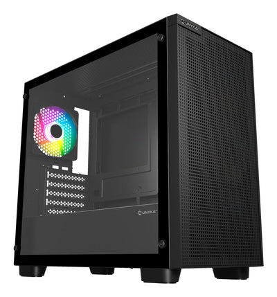 PC Case microATX Unyka Revelat Mesh Edge GPU 450MM 1X3.5 1X2.5 Colour Black — image 1