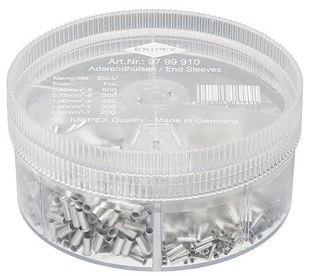 Knipex Box Surtida 97 99 910 With Punteras Cable Without Aislamiento, Case For Cable Transparent 1.900 Units 9