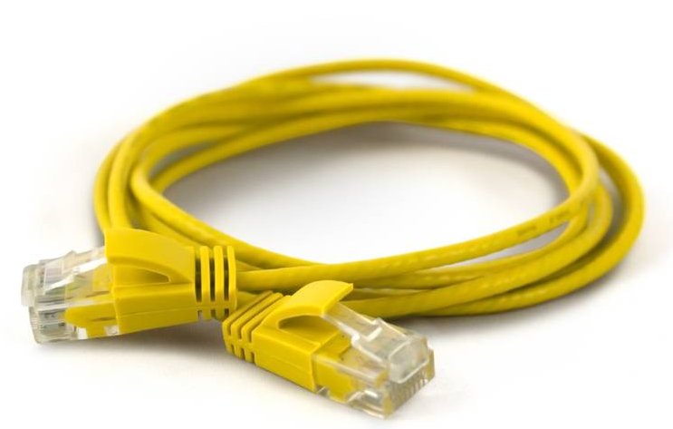Wantec Network Cable UTP CAT.6A D2,8MM 0,25M Yellow