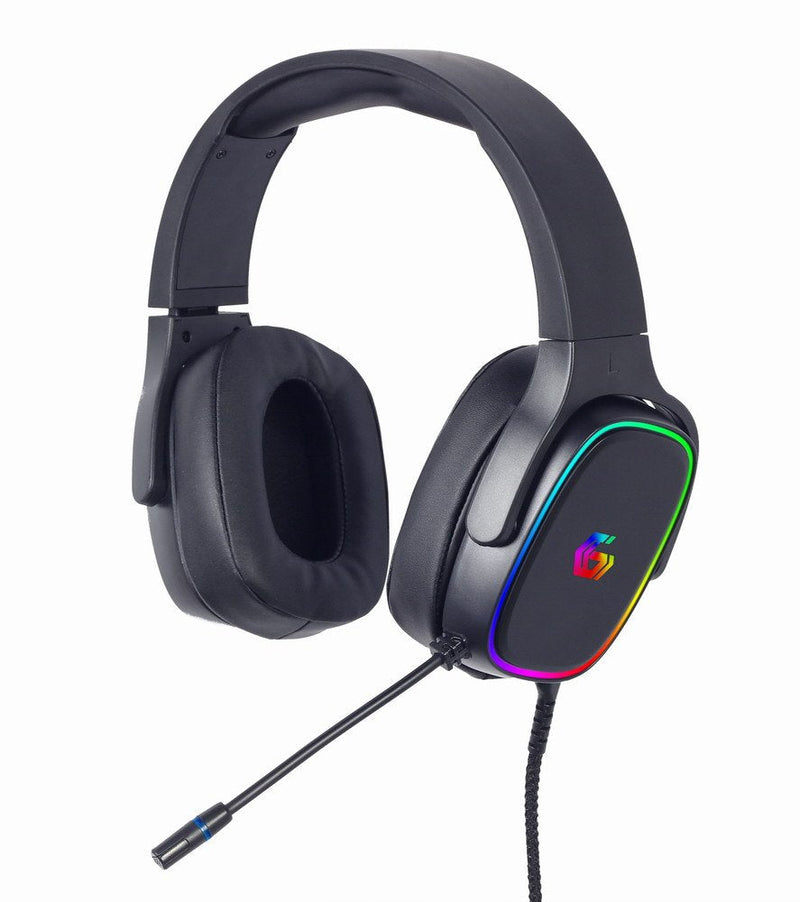 Headphones Gaming Sound Envolvente 7.1 USB With Retroiluminación RGB