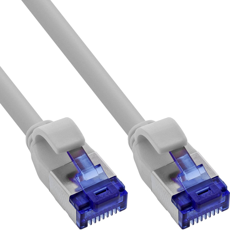 Inline® Network Cable Slim, CAT.6A, S/FTP, Tpe (lszh) Flexible, PoE, Grey 1.5M