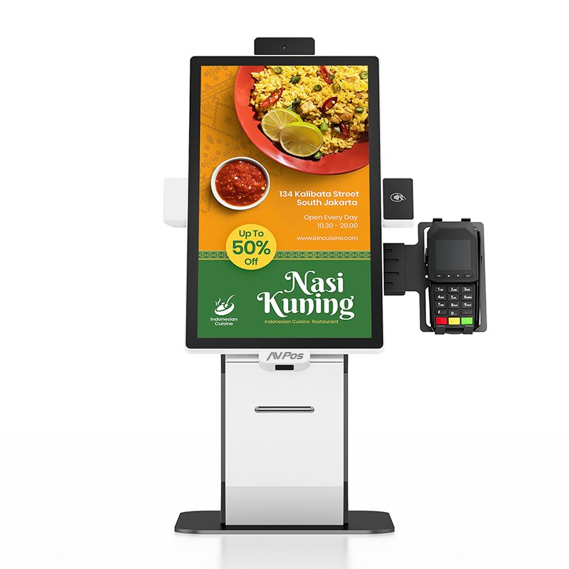 Avpos Kiosko Autoservicio Desktop DK22 - 22 Pulgadas Touchscreen - I3 10TH - 8GB Memory - SSD 256GB - Scanner