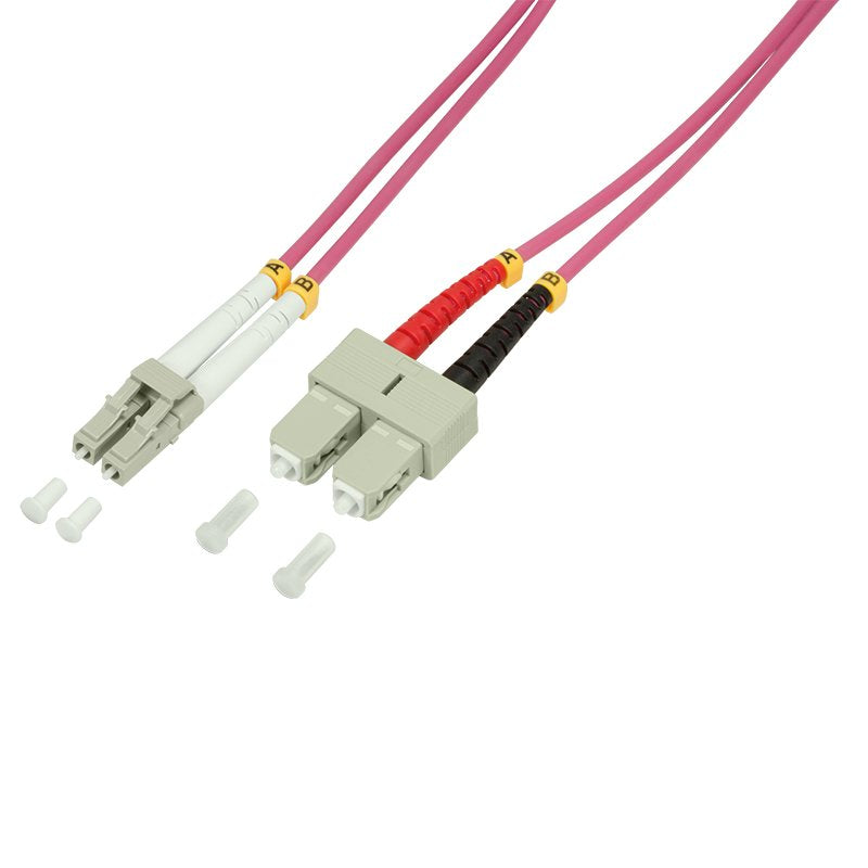 Logilink Lwl Network Cable OM4 Lc Sc 2,0M Duplex