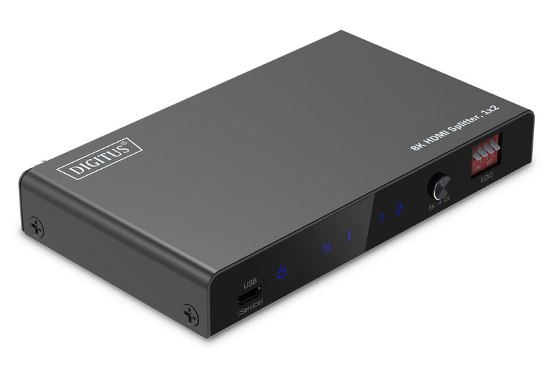 Digitus 1X2 HDMI Splitter 8K/60HZ (4:4:4) Toslink Mereo Edid Control