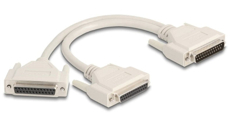 Adapter And Cable Splitter D-sub 25 Pin Connector Male a 2 X D-sub 25 Pin Connector Female With Screws 30CM