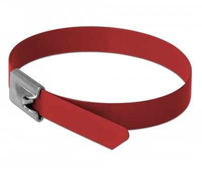 Delock Cable Ties Steel Inoxidable L 500 X B 7,9MM Red 10 Pieces — image 1
