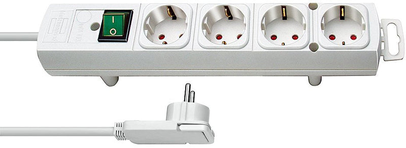 Brennenstuhl Power Strip Comfort-line Plus White With Plug Plana 2 Metres (4 Sockets 1153120100
