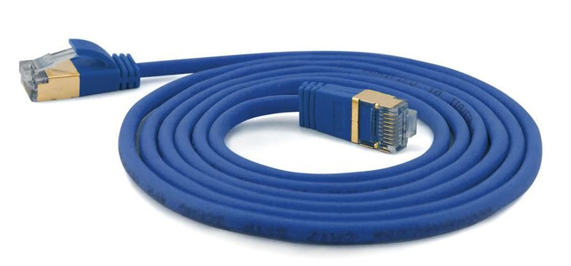 Wantecwire Sstp, Cable Connection CAT.7 Slim And Round Connector CAT.6A, D 4MM, Blue Length 10,00M