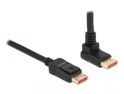 Delock DisplayPort Cable Plug Gerade Zu Plug 90° Oben Gewinkelt 8K 60 HZ 3M — image 1