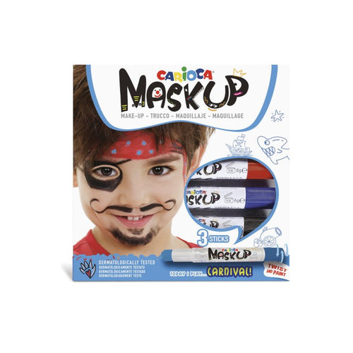 Carioca Mask Up Pack 3 Colours Leather Barra Carnival - Colours Brillantes - Lavables - Base Water - Includes — image 1