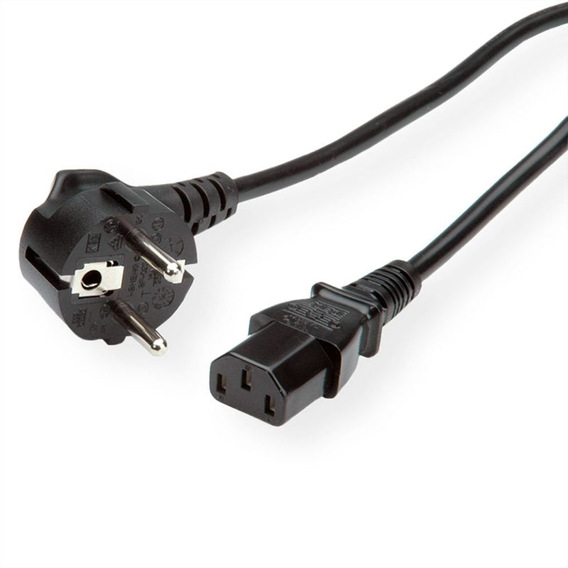Roline Green Cable Power Recto IEC Connector Female Black 3M
