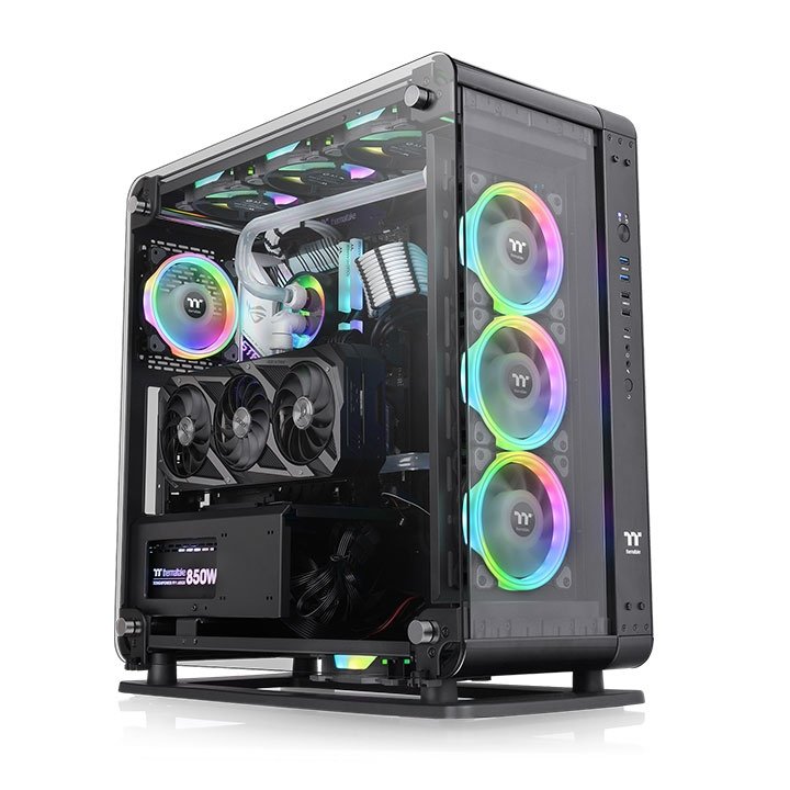 Thermaltake PC Case E-atx Core P6 Tg Black CA-1V2-00M1WN-00
