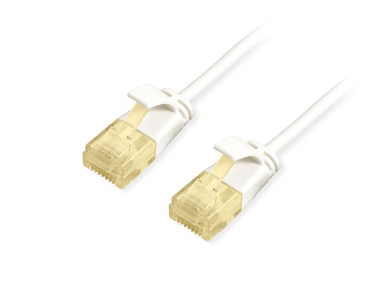 Equip Network Cable CAT.6A Slim U UTP 2x RJ45 0.15M White Lszh