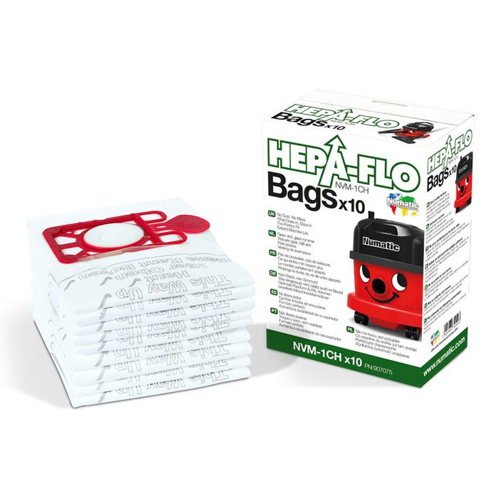 Numatic Bags Polvo Hepa-flo NVM-1CH, 10 Units