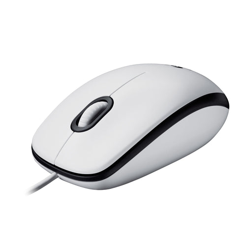 Logitech M100 Mouse Ambidextro USB Óptico 1000 DPI White 910-006764 — image 1