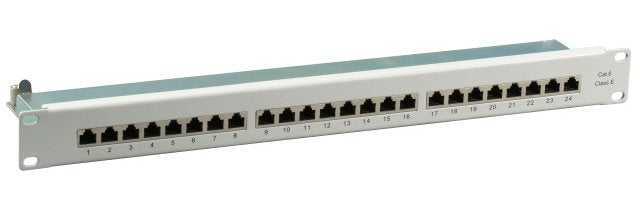 Efb Patchpanel STP 24x RJ45 CAT.6, 19 1HE, RAL7035 Grey