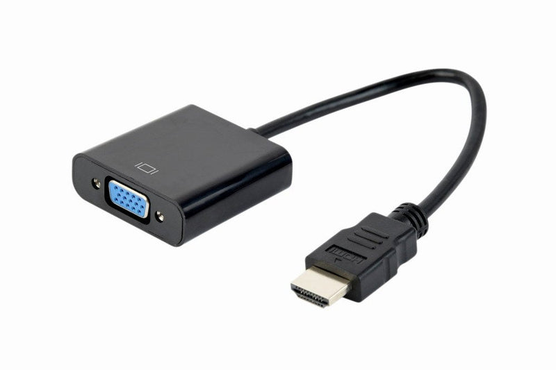 Gembird Converter HDMI a VGA Without Audio M/H Black 0.15M A-HDMI-VGA-04