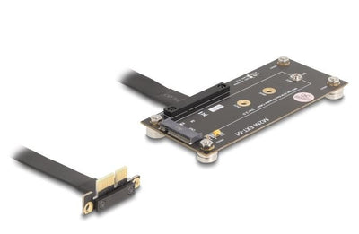 Delock Adapter PCIE 3.0 X1 Plug 90° Gewinkelt Zu M.2 Key M Buchse With Cable 10CM — image 1