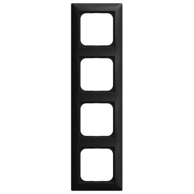 Busch Jaeger 1724-915 Frame Embellecedor 4-VÍAS Black Matte - Busch-balance® Si 2CKA001725A1571
