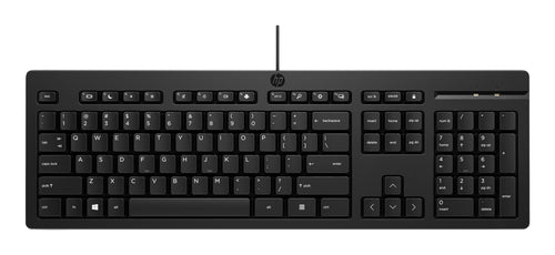 HP 125 Keyboard USB G2 - Tecla Copilot Ia - Legs Ajustables - Indicadores LED (num/Caps) - Keys Embrague Type — image 1