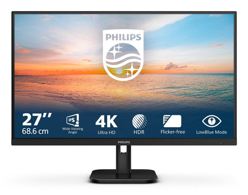 Philips Monitor 27E1N1800A 00 27 IPS 4K UHD 60HZ 350CD M2 4MS 2XHDMI2.0 DP Speakers — image 1